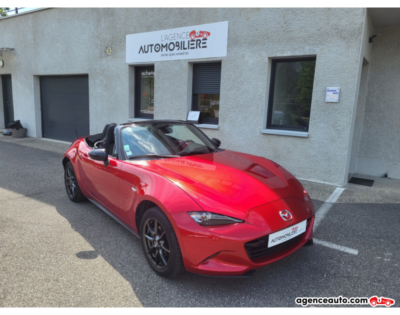 Achat voiture occasion, Auto occasion pas cher | Agence Auto Mazda MX-5 1.5 Skyactiv-G 131 cv  Selection avec camera et radar de recul Rouge Année 2017 Manuelle Essence